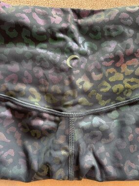 ZYIA Purple Holographic Leopard Active Leggings